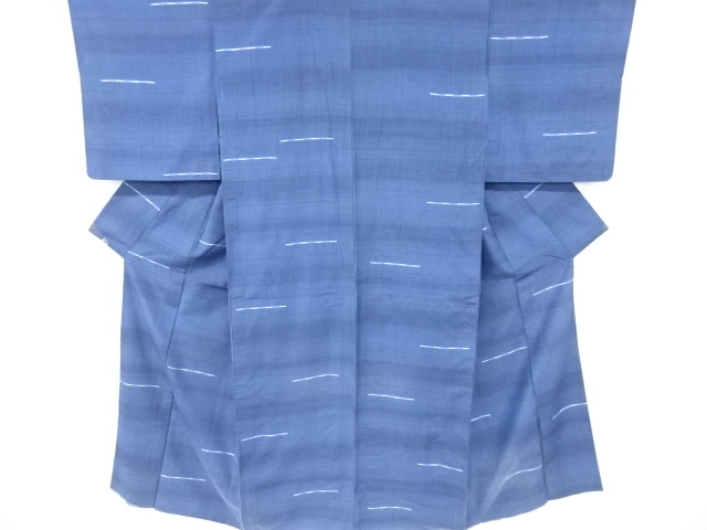 JAPANESE KIMONO / ANTIQUE HITOE KIMONO / TSUMUGI / WOVEN 